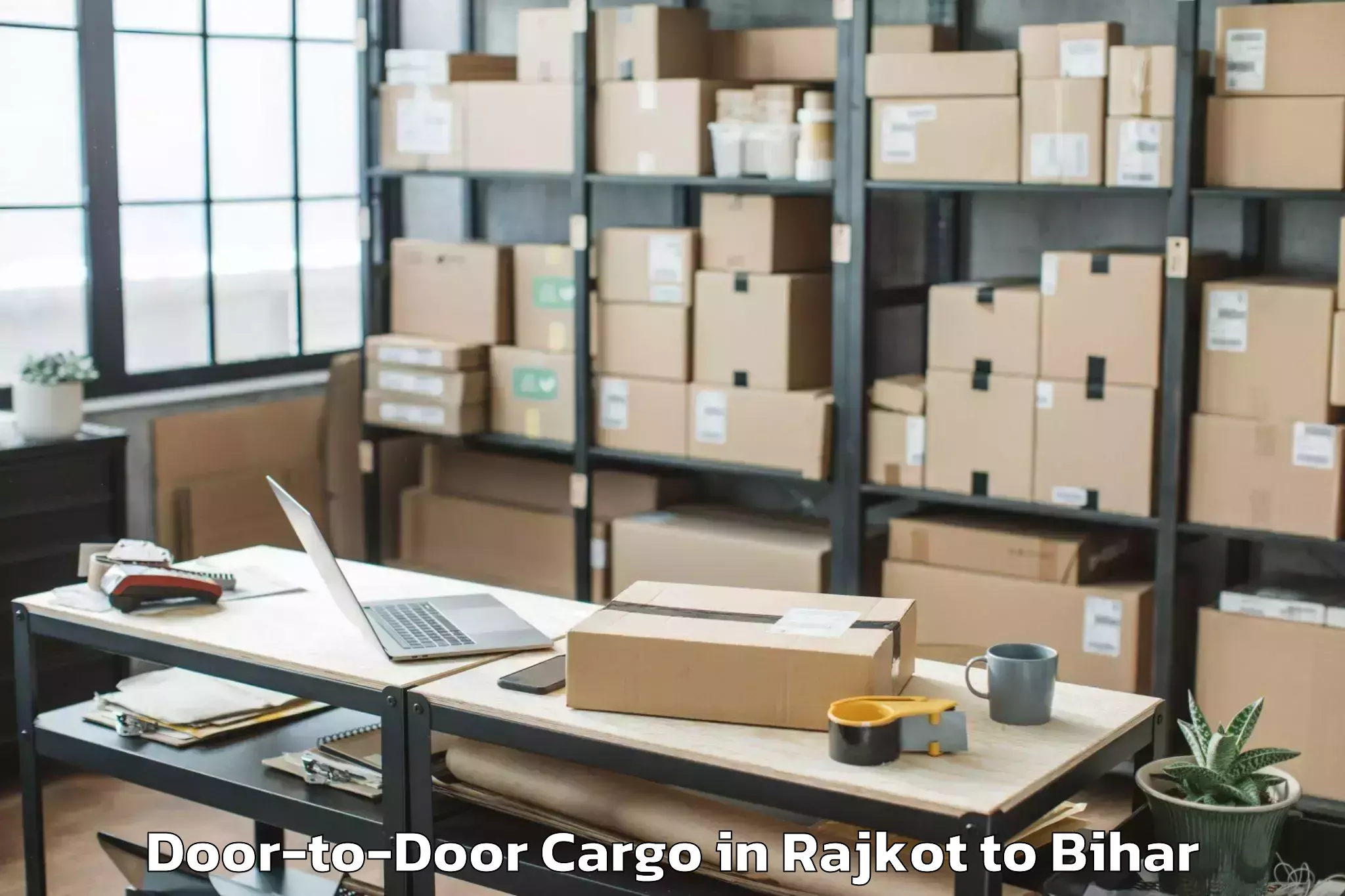 Leading Rajkot to Sikta Door To Door Cargo Provider